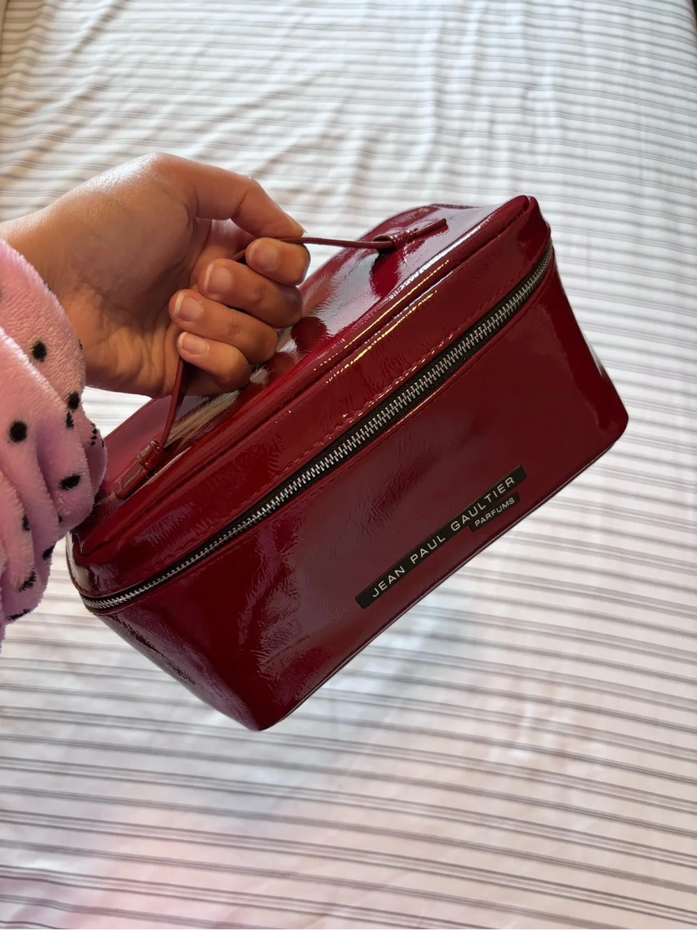 Jean Paul Gaultier Red Cosmetic Vanity Bag